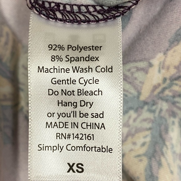 ⚡️FLASH SALE⚡️NWT LuLaRoe Carly Purple Feathers XS - Picture 5 of 6